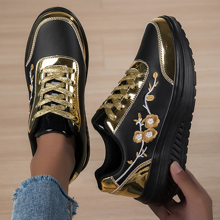 UNICORN Women's Low-Top Lace-Up Sneakers, All-Season Casual Shoes Round Toe Design