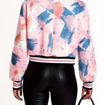 UNICORN designed Trendy Patterned Baseball Jacket for Women s m l xl xxl