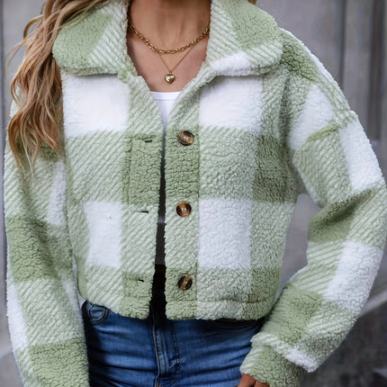 UNICORN Teddy Coat, Casual Button Front Long Sleeve Winter Warm Outerwear xs s m l xl xxl