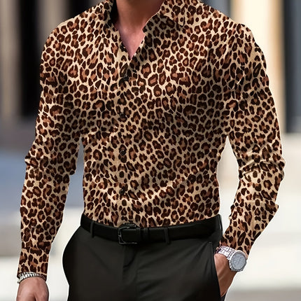 UNICORN Men's Casual Shirt with Geometric Pattern Polyester, Machine Washable s m l xl xxl
