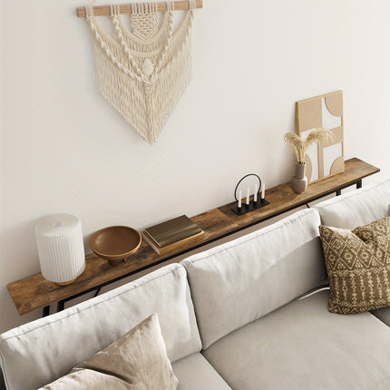 UNICORN Modern Extra-Long Console Table Brown & Black (200cm Length)