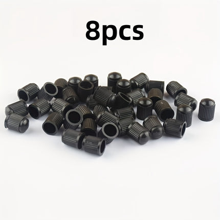 UNICORN Black PE Tire Valve Cap Set: Durable And Versatile for Car, SUV, Bike, Truck