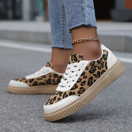 UNICORN Women' Leopard Print Sneakers - Lightweight Breathable Mesh Low-Top