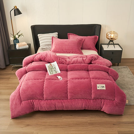 UNICORN Ultra-Soft Double-Sided Chenille Plush Blanket Rose Blue Gray khaki