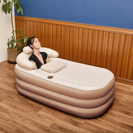 UNICORN Inflatable Hot Tub, Suitable for Home Bathroom and Gym Ice Baths Brown