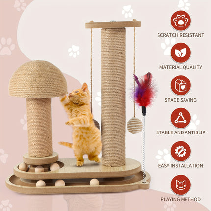 UNICORN Cat Scratching and Sharpening Post Suitable for Indoor Cats and Various Breeds