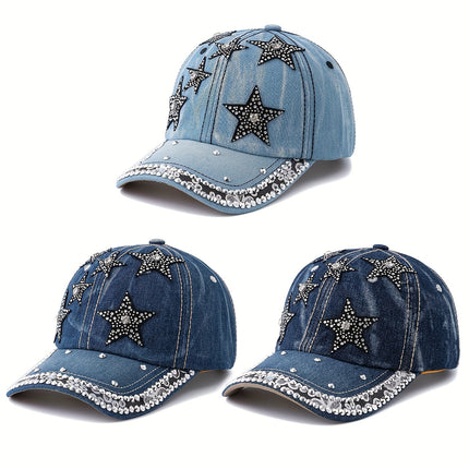 UNICORN Unisex Rhinestone Cowboy Baseball Cap