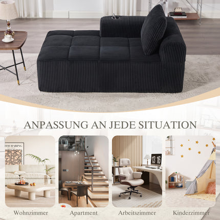 UNICORN Comfortable Recliner Sofa 158*93*61 Cm Beige Khaki Black Grey