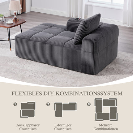 UNICORN Comfortable Recliner Sofa 158*93*61 Cm Beige Khaki Black Grey