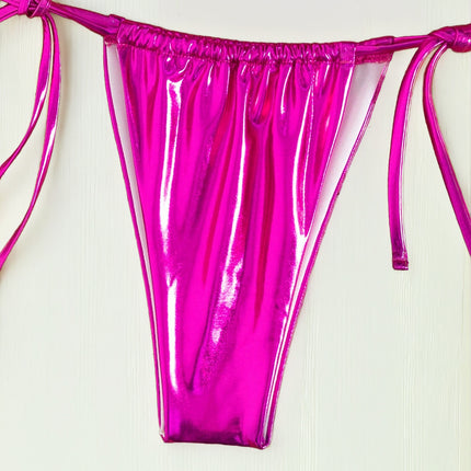 UNICORN Highend Glossy Metallic Sexy Bikini with Halter Neck Triangle s m l xl