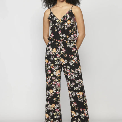 UNICORN Women's Jumpsuit black floral print xs s m l xl xxl