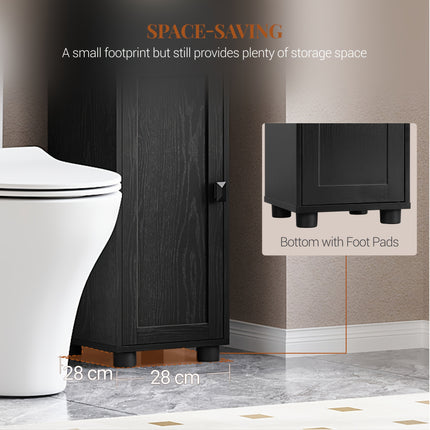 UNICORN Modern Narrow Tall Bathroom Vanity with Double Doors & Single Drawer