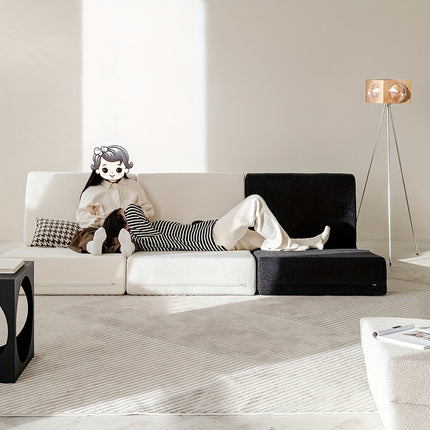 UNICORN Combinable Sofas, Foldable Sofas White Yellow Red 96-65 cm