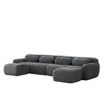 UNICORN U-Shape Modular Sofa, Suitable for Living Room Gray