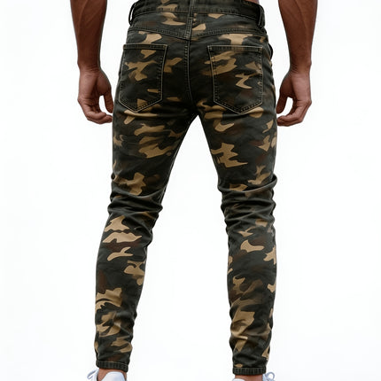UNICORN Men'S Fashion Street Slim Camouflage Jeans s m l xl xxl