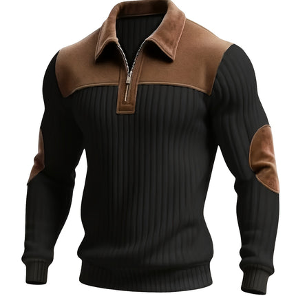 UNICORN Long Sleeve Jacquard Knit Sweater Color Block Stripes s m l xl xxl xxxl