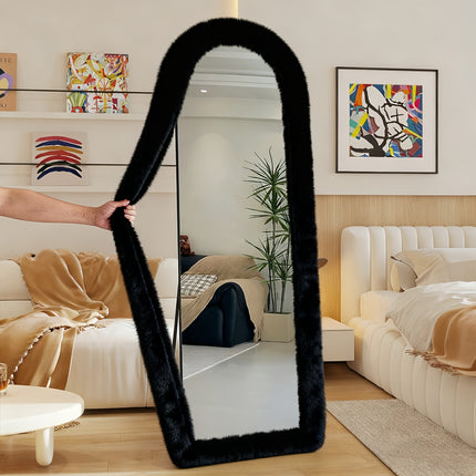 UNICORN Plush Dressing Mirror Cover Fits 50x160cm Black Brown Green