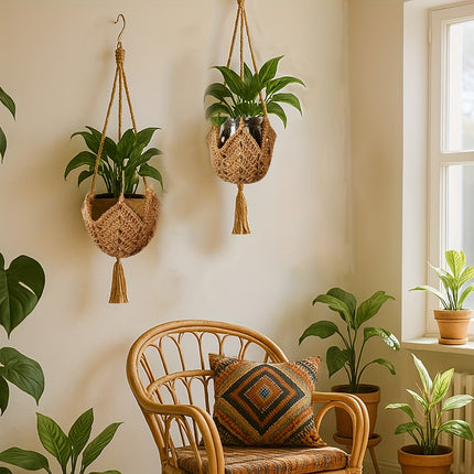 UNICORN Macrame Hanging Planter Basket Plant Hanger for 7.62 cm to 30.48 cm Pots