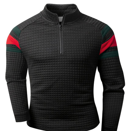 UNICORN Half Zipper Sweatshirt Versatile Color Block Long Sleeve Men'S s m l xl xxl