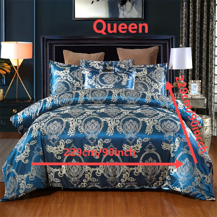 UNICORN Luxury European Jacquard Satin High-Quality Duvet Cover Three-Piece Set