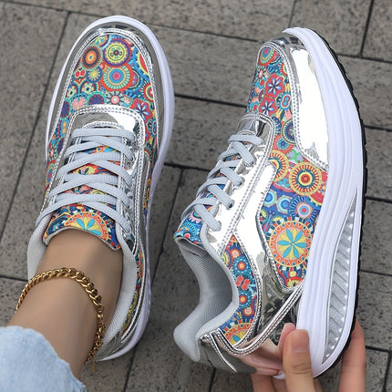 UNICORN Women'S Glossy Bohemian Style Outdoor Sports Casual Shoes