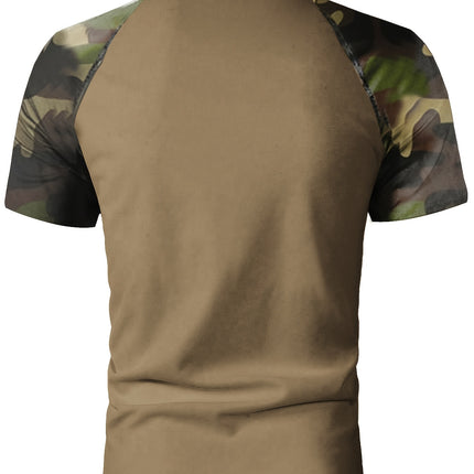UNICORN Slim-Fit Classic Easy Short-Sleeve Polo Shirt with Camouflage s m l xl xxl xxxl
