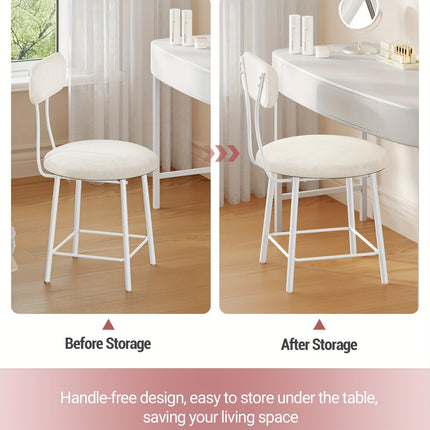 UNICORN Makeup Chair Makeup Table Stool Living Room Footstool pink