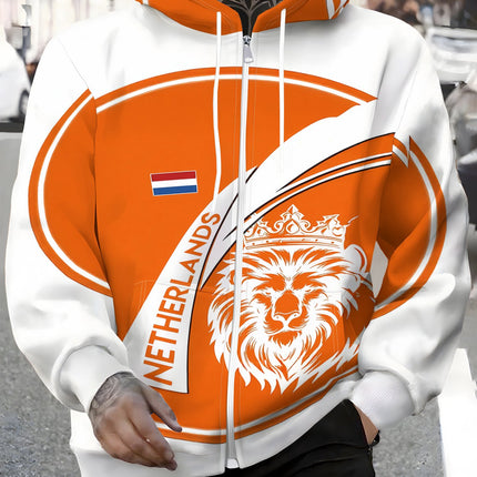 UNICORN Men'S Zip-Up Hoodie Casual Pullover Sweatshirt with a Hood s m l xl xxl