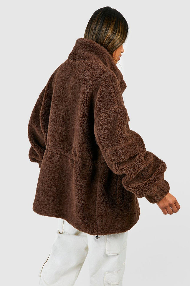 UNICORN Women's coat woolly brown xs s m l xl xxl
