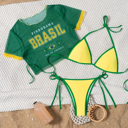 UNICORN High-End Black Fabric Women'S Classic Bikini Set s m l xl