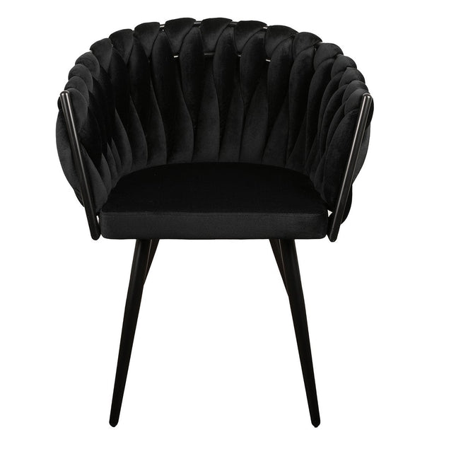 UNICORN bucket chair wave black set of 2
