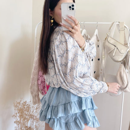 Dames rok blauw s m l