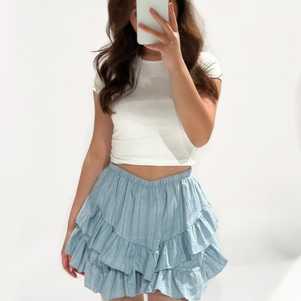 Dames rok blauw s m l