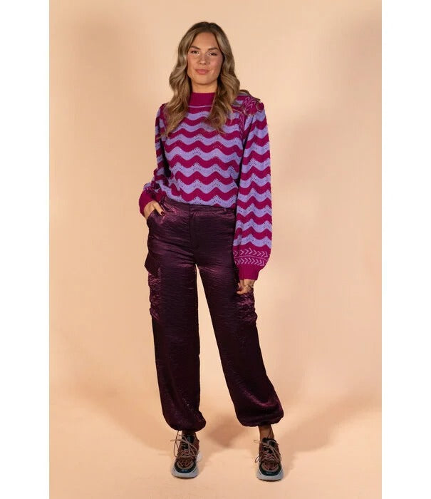 UNICORN Women's pants fluersk grape purple xs s m l xl