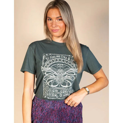 UNICORN Women's Top T-shirt dark gray XS S M L XL