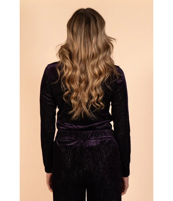 UNICORN Women's long-sleeved shirt dark purple xs s m l