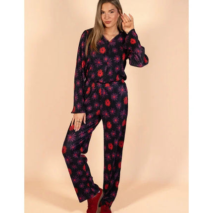UNICORN Women's pants fluorescent black/grape purple xs s m l xl