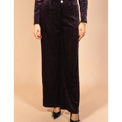 UNICORN Women's pants Fluresk Zelda pants black grape purple xs s m l