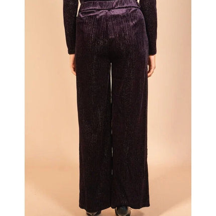 UNICORN Women's pants Fluresk Zelda pants black grape purple xs s m l