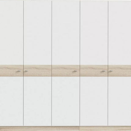 UNICORN Wardrobe modern white oak light brown Width 225 cm Depth 54.2 cm Height 210.5 cm