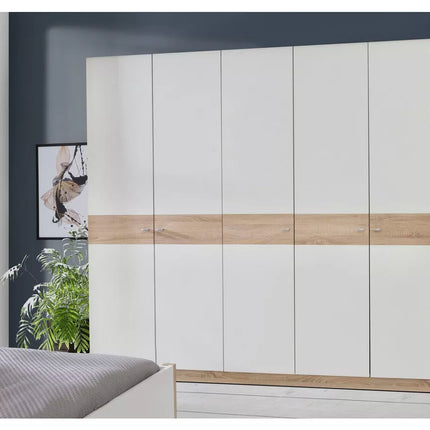 UNICORN Wardrobe modern white oak light brown Width 225 cm Depth 54.2 cm Height 210.5 cm