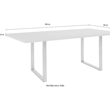 UNICORN Dining table, white, width 180 cm, depth 90 cm, height 74.1 cm