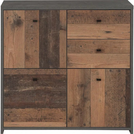 UNICORN Sideboard wall unit modern brown Width 77.2 cm Depth 29.6 cm Height 77.5 cm