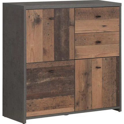 UNICORN Sideboard wall unit modern brown Width 77.2 cm Depth 29.6 cm Height 77.5 cm