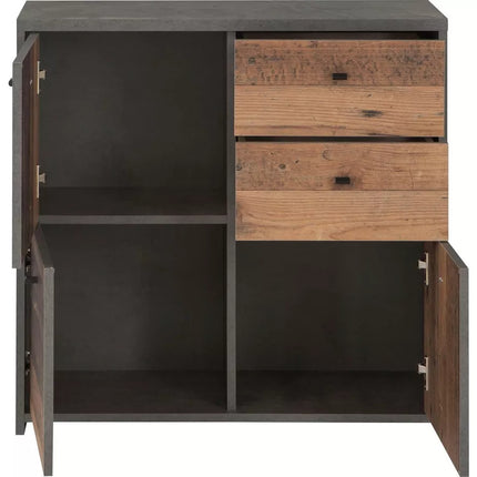 UNICORN Sideboard wall unit modern brown Width 77.2 cm Depth 29.6 cm Height 77.5 cm