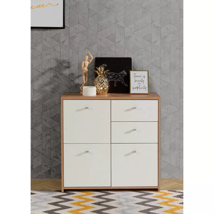 UNICORN Sideboard wall unit modern brown Width 77.2 cm Depth 29.6 cm Height 77.5 cm