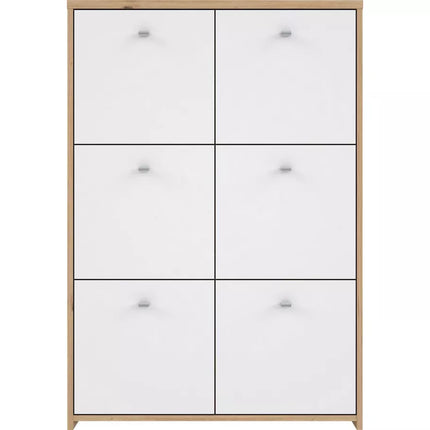UNICORN Sideboard wall unit modern white brown Width 77.2 cm Depth 29.6 cm Height 112.7 cm
