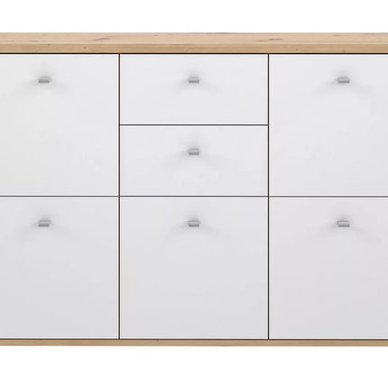 UNICORN Sideboard wall unit modern brown white Width 114.1 cm Depth 29.6 cm Height 77.5 cm
