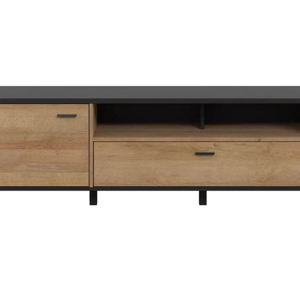 UNICORN TV furniture wall unit black brown Width 151.3 cm Depth 40.2 cm Height 49.9 cm