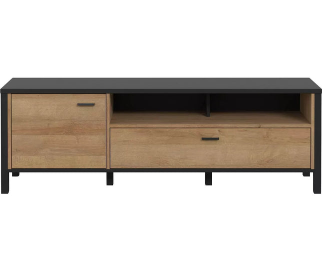 UNICORN TV furniture wall unit black brown Width 151.3 cm Depth 40.2 cm Height 49.9 cm